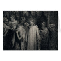 The Judas Kiss by Gustave Dore Greeting Card