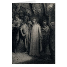 The Judas Kiss by Gustave Dore Greeting Card