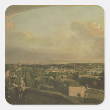 The Kaunitz Palace and Garden, Vienna, 1759/60 Square Stickers