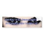 The Key Bumper Sticker bumper stickers