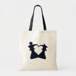 The king and the queen are in love tote bag