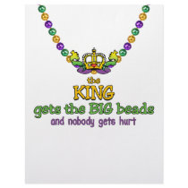 The King gets the BIG beads Letterhead Design