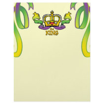 The King gets the BIG beads Letterhead Template