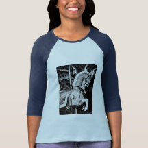 'The King Horse' Ladies' 3/4 Slve Raglan T-shirt
