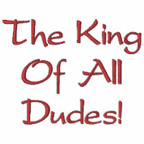 The King Of All Dudes Green Embroidered Shirt