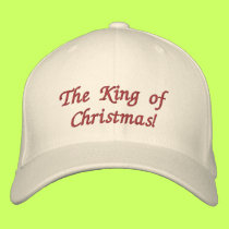 The King of Christmas Embroidered Hat embroidered hats