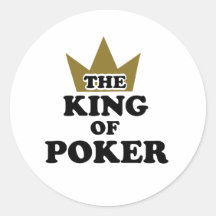 The king of poker sticker