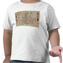 The Kingdome of England, engraved by Jodocus T-shirt