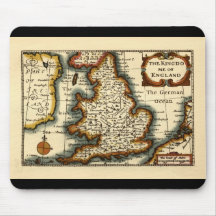The Kingdome of England Historic Map Mousepads
