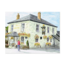 'The Kings Arms (Luxulyan)' Postcard