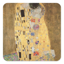The Kiss, 1907-08 Square Sticker