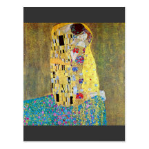 The Kiss 2 by Gustav Klimt Postcard