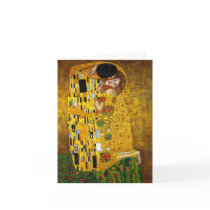 The Kiss by Gustav Klimt Greeting Cards
