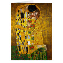 The Kiss by Gustav Klimt Greeting Cards