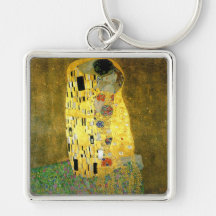 The Kiss by Gustav Klimt Keychain