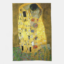 The Kiss by Gustav Klimt Hand Towel