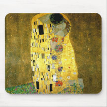 The Kiss by Gustav Klimt Mousepads