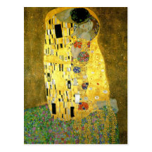 The Kiss by Gustav Klimt Post Cards