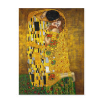 The Kiss by Gustav Klimt Postcard