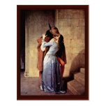 The Kiss By Hayez Francesco Post Cards