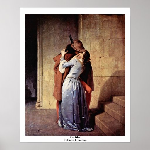 The Kiss By Hayez Francesco Print
