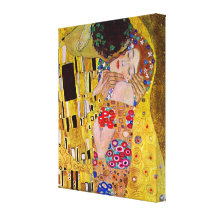 The Kiss (detail) by Gustav Klimt Canvas Prints