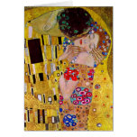 The Kiss (detail) by Gustav Klimt Christmas Card
