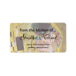 The Kiss (detail) by Gustav Klimt Custom Address Label
