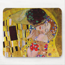 The Kiss (detail) by Gustav Klimt Mousepad