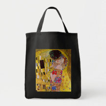 The Kiss (detail) by Gustav Klimt Tote Bags
