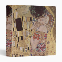 The Kiss Detail - Gustav Klimt 3 Ring Binders