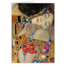 The Kiss (Detail) Gustav Klimt Card
