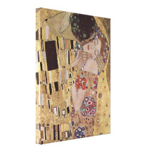 The Kiss Detail - Gustav Klimt Gallery Wrap Canvas