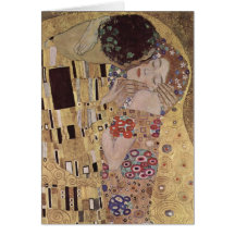 The Kiss Detail - Gustav Klimt Greeting Card