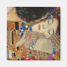 The Kiss (Detail) Gustav Klimt Refrigerator Magnets