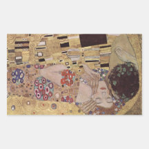 The Kiss Detail - Gustav Klimt Rectangle Sticker