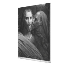 The Kiss of Judas 2 Stretched Canvas Print