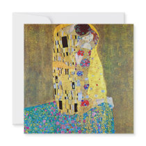 The Kiss (original Der Kuss) by Gustav Klimt Announcement