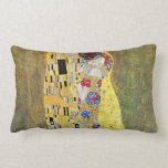 The Kiss (original Der Kuss) by Gustav Klimt Pillow