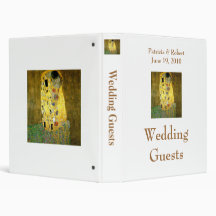 The Kiss Wedding Guest Book Binder