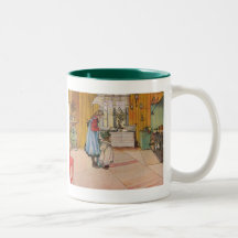 "The Kitchen" by Carl Larsson Art Print Coffee Mug