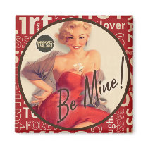 The Kitsch Bitsch : "Be Mine" Valentine Pin-Up Fridge Magnets