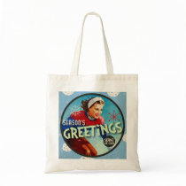 The Kitsch Bitsch: Blue Vintage Season's Greetings Bags