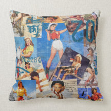 The Kitsch Bitsch : Cowgirl Pin-Ups No.1 & No. 2 Pillow