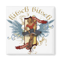 The Kitsch Bitsch : Dancing Doll Tattoo Pin-Up Refrigerator Magnets