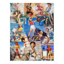 The Kitsch Bitsch : Destroyed Cowgirl Pin-Ups No.1 Post Cards