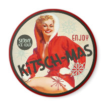 The Kitsch Bitsch : Enjoy Kitsch-mas Refrigerator Magnet