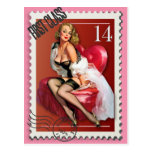 The Kitsch Bitsch : First Class Valentine Pin-Up Postcards