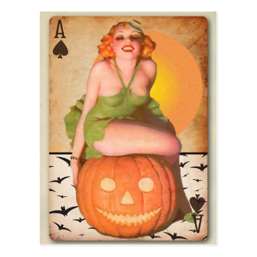 The Kitsch Bitsch : Halloween Pin-Up Card Post Cards