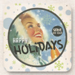 The Kitsch Bitsch : Happy Holidays Coaster